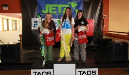 1st, Brittany Barefield of CBMST, 2nd, Eliza Donahue of Taos, 3rd, Abby Ward of Winter Park