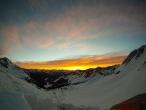 Beautiful Sunrise on Star Pass in the West Elks.