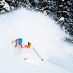 Rob making the snow fly.  Photo: Alex Fenlon Photo