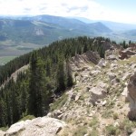 Looking down Teo 2 Ridge