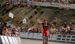 Tejay Van Garderen winning Stage 2.  Photo: Denver Post