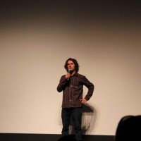 Jeremy Jones presenting the movie.