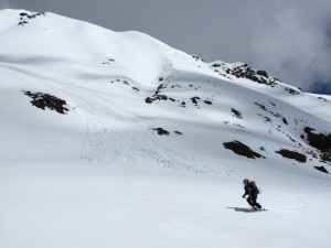 Alex Reidman finishing her run.