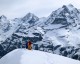 Mckenna and Pip enjoying the enormity of the Alps.