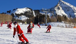 Santa Snowboards.