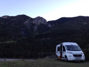 Johnny and I rented a camping car in Nice thinking driving it around the insane roads of France would be easy. Think again this 6 meter beast took some getting used to but we made it out with only a small scratch! Here were camped along Le Var near Valberg-Guillaumes France, one of the Enduro World Series stops for next year.