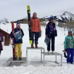 Austin Obourn topped the girls 12-14 Ski Podium with Maya Ordonez in 2nd, Alexandra Carey 3rd, Lydia Hagan 4th, and Violet Heisler in 5th.