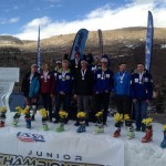 Tanner on top of the Rocky/Central U16 DH podium.