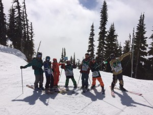 The Crested Butte athletes having fun on inspection day.